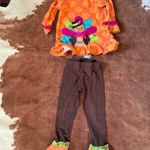 Emily Rose Festive Turkey Costume - Orange and Brown